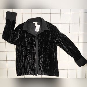 Black Velvet Shirt